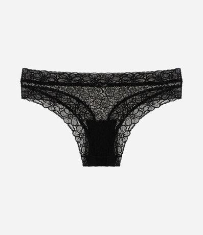 Bombacha Bikini en Laise con Textura Floral 5