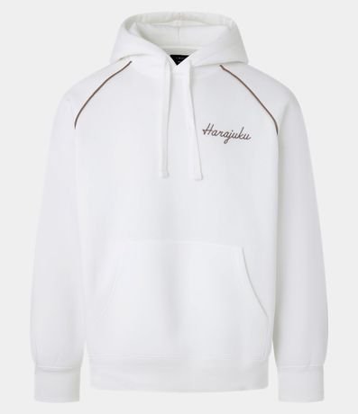 Saco Boxy en Fleece con Felpa con Estampa Degradé de Peces Orientales 6