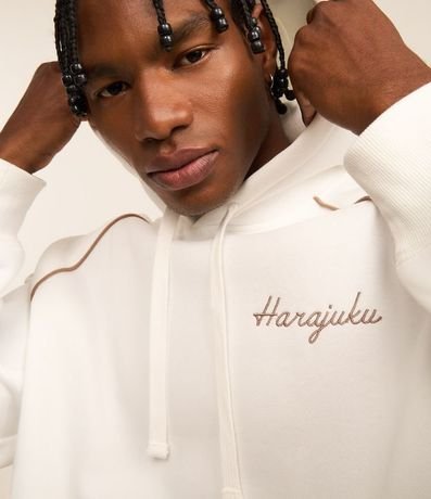 Saco Boxy en Fleece con Felpa con Estampa Degradé de Peces Orientales 4