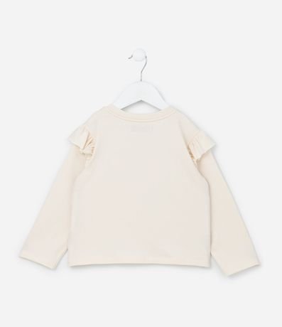 Blusa Infantil con Volados y Estampa Champiñon - Talle 1 a 6 años 2