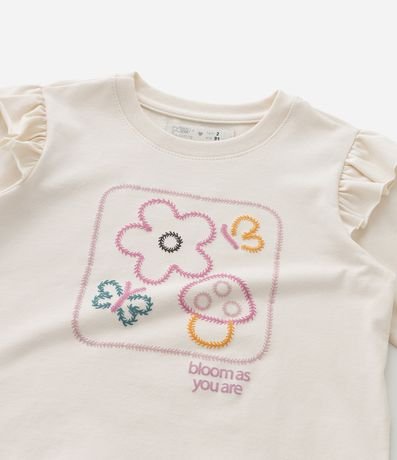 Blusa Infantil con Volados y Estampa Champiñon - Talle 1 a 6 años 4