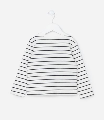 Blusa Infantil con Estampa Rayada y Osita - Talle 1 a 6 años 2