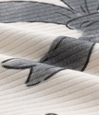 Blusa Infantil Acanalada con Estampa de Enlaces - Talle 1 a 6 Años 3