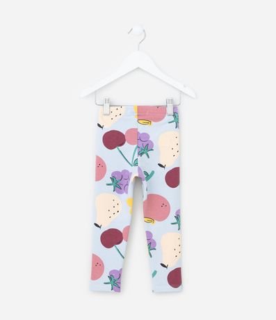 Pantalón Legging Infantil Calientita con Estampa Flores - Talle 1 a 6 años 2
