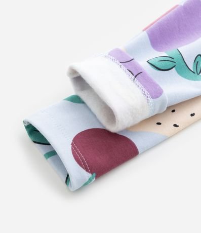 Pantalón Legging Infantil Calientita con Estampa Flores - Talle 1 a 6 años 4