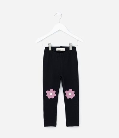 Pantalón Legging Infantil con Estampa Flor - Talle 1 a 6 años