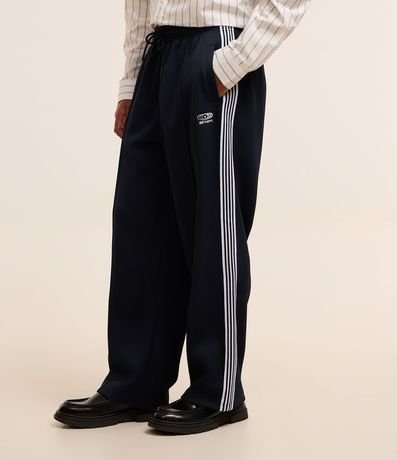 Pantalones Wide Leg en Helanca Rayas Laterales 4