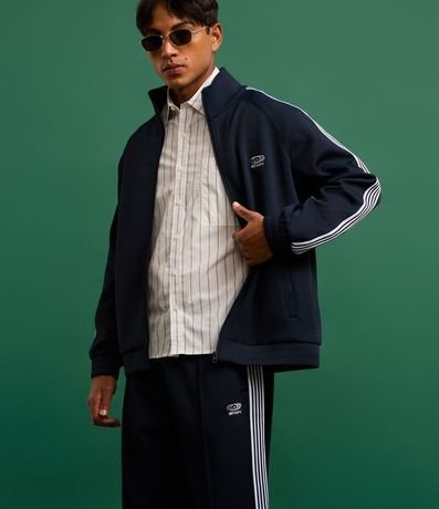 Pantalones Wide Leg en Helanca Rayas Laterales 5