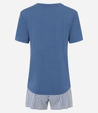 Pijama Short Doll con Estampa Lettering Chase The Sun 6