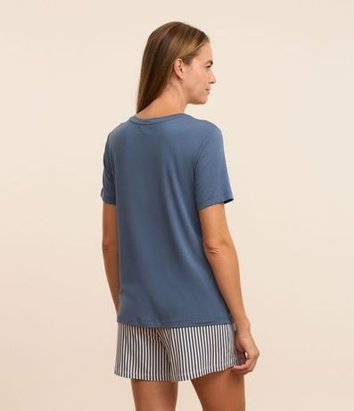 Pijama Short Doll con Estampa Lettering Chase The Sun 2