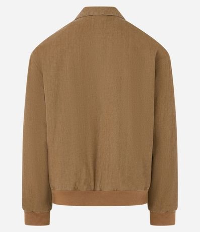 Campera Bomber en Sarga con Bolsillos Cargo 8