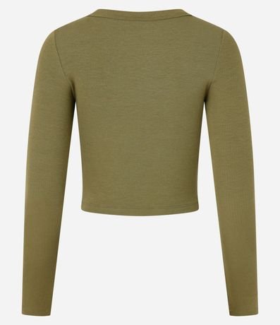 Blusa Acanalada en Rib con Escote Profundo 6