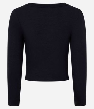 Blusa Acanalada en Rib con Escote Profundo 9