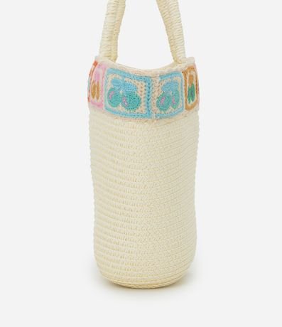 Cartera de Paja Infantil con Bordado Frutas - Talle único 2