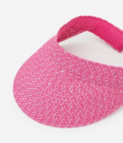 Viseira Infantil en Paja con Lentejuelas - Talle Único 4