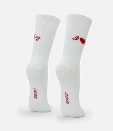 Media Caña Larga en Algodón con Estampa Bordada I Love Troy 3