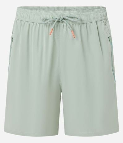 Bermuda Deportiva sin Estampado con Detalles de Colores 8