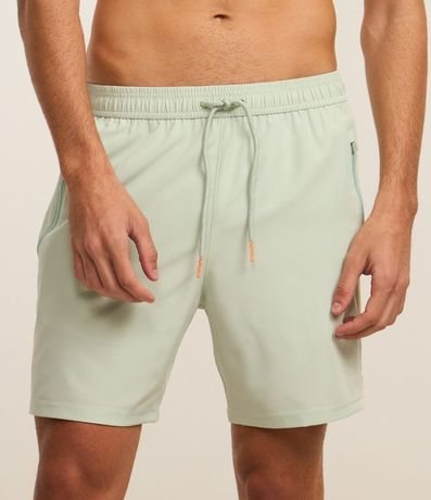 Bermuda Deportiva sin Estampado con Detalles de Colores 2