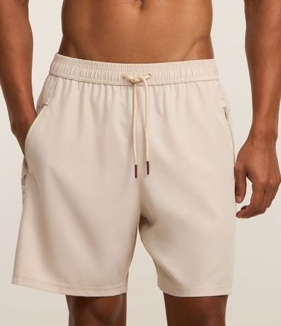 Bermuda Deportiva sin Estampado con Detalles de Colores 2