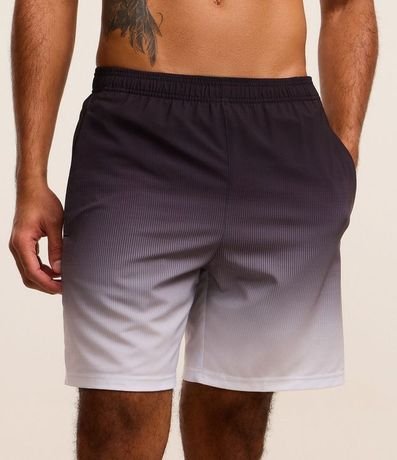 Bermuda Deportiva de Cuadros y Degrade en Barra 2