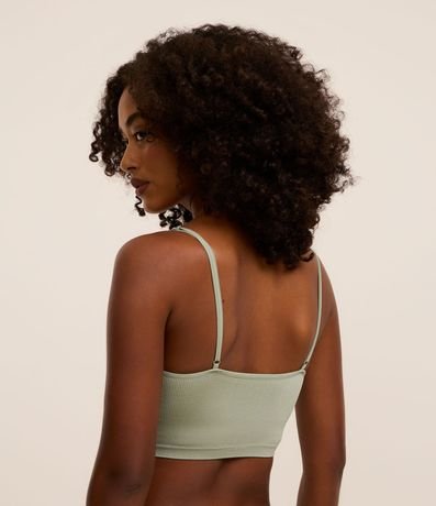 Soutien Top Alargado Sin copa en Poliamida Texturizada Seamless 3