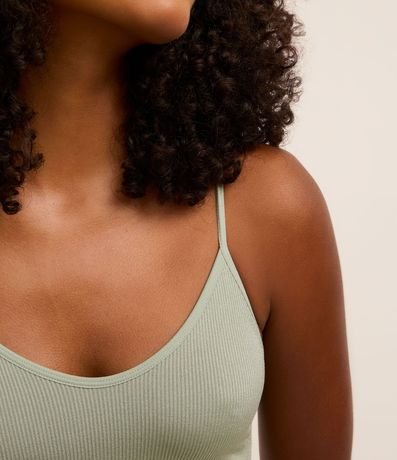 Soutien Top Alargado Sin copa en Poliamida Texturizada Seamless 4