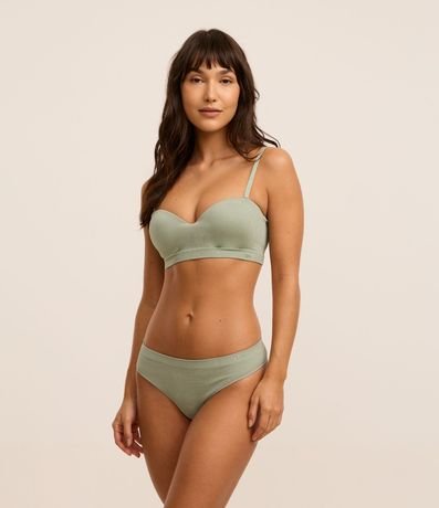 Soutien Sin Breteles con Copa en Poliamida Texturizada Seamless 2