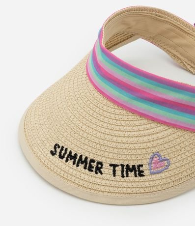 Visera Infantil de Paja con Amarre - Talle único 4