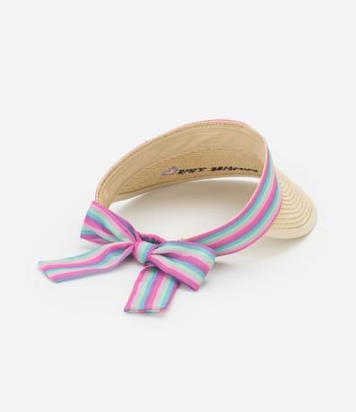 Visera Infantil de Paja con Amarre - Talle único 5