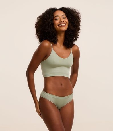 Kit 02 Bombachas Bikini en Poliamida Texturizada Seamless 6