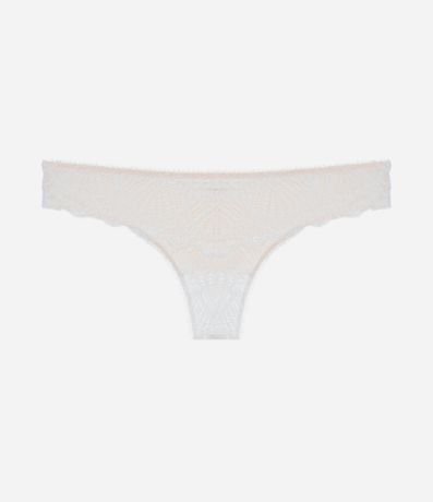 Bombacha Bikini Hilo Doble en Encaje Floral 5