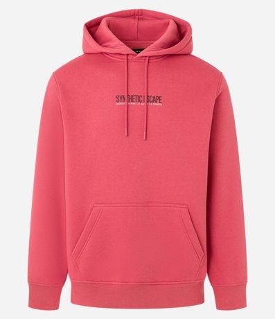 Saco Comfort en Algodón con Felpa Bolsillo Canguro y Estampa Lettering 8