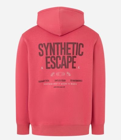 Saco Comfort en Algodón con Felpa Bolsillo Canguro y Estampa Lettering 9