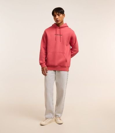 Saco Comfort en Algodón con Felpa Bolsillo Canguro y Estampa Lettering 2