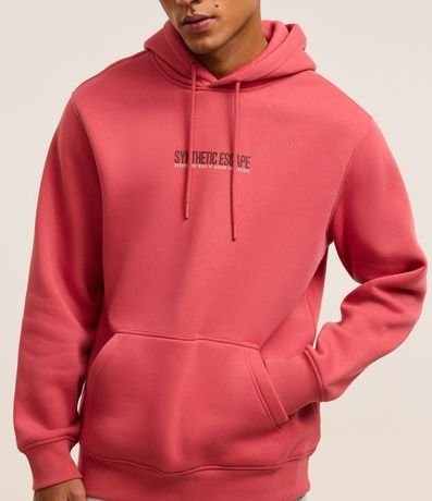 Saco Comfort en Algodón con Felpa Bolsillo Canguro y Estampa Lettering 5