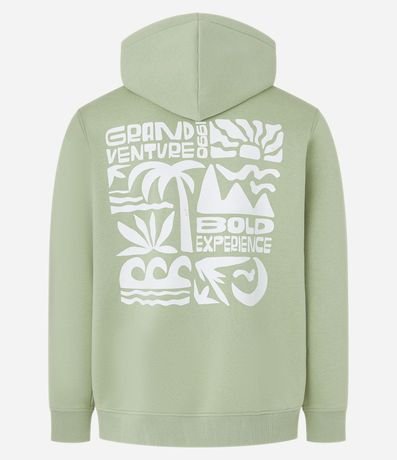 Saco Cerrado en Algodón con Felpa Estampa Localizada Cocoteros 10