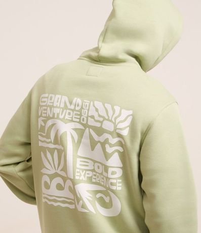 Saco Cerrado en Algodón con Felpa Estampa Localizada Cocoteros 2