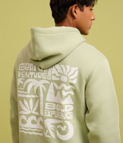 Saco Cerrado en Algodón con Felpa Estampa Localizada Cocoteros 6