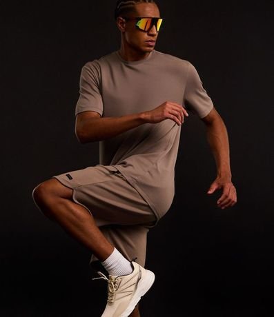 Bermuda Deportiva con Cintura Elástica y Cremallera en el Bolsillo