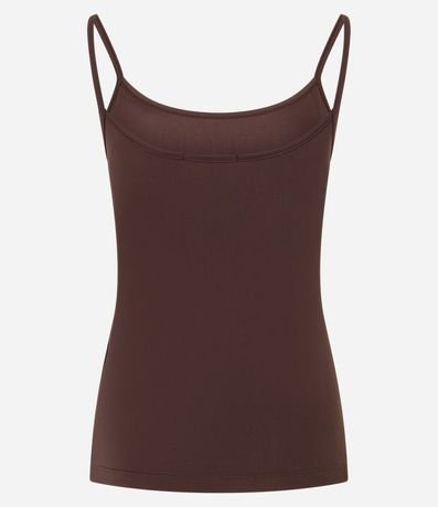 Blusa Musculosa Básica en Poliamida con Breteles Finos 8