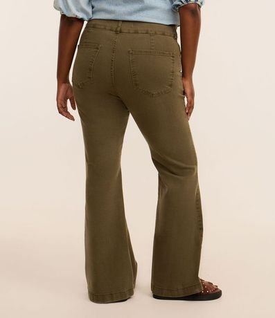 Pantalón Flare en Sarga con Cintura Ancha Curve & Plus Size 5