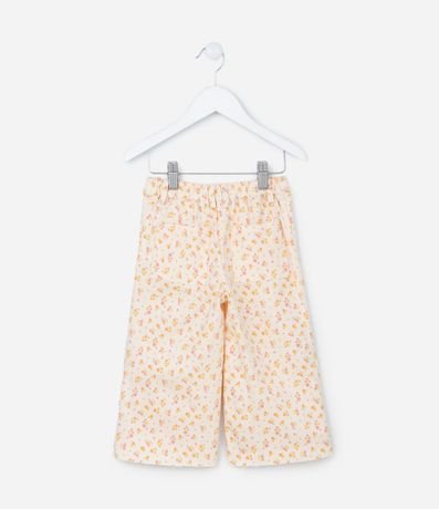 Pantalón Wide Leg Infantil con Estampa Floral - Talle 1 a 6 años 2