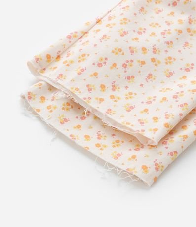 Pantalón Wide Leg Infantil con Estampa Floral - Talle 1 a 6 años 4