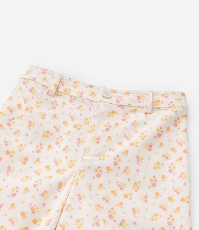 Pantalón Wide Leg Infantil con Estampa Floral - Talle 1 a 6 años 5