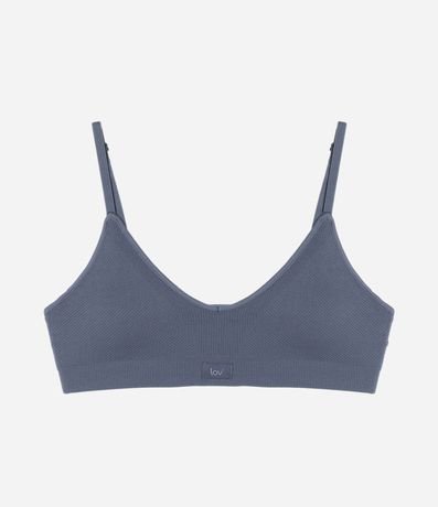 Soutien Top Comfy Seamless Texturizado con Etiqueta LOV y Copa Desmontable 4