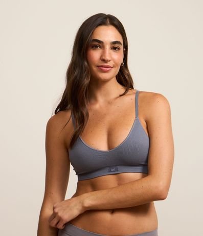 Soutien Top Comfy Seamless Texturizado con Etiqueta LOV y Copa Desmontable 2