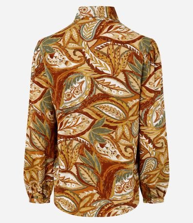 Blusa en Viscosa con Cuello Lazo y Estampa Paisley 8