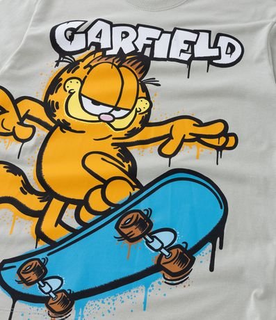 Remera Infantil con Estampa Garfield Skatista - Talle 5 a 14 años 5