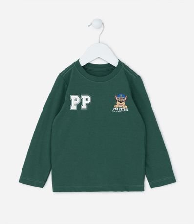 Remera Infantil con Estampa Chase Paw Patrol - Talle 2 a 6 años