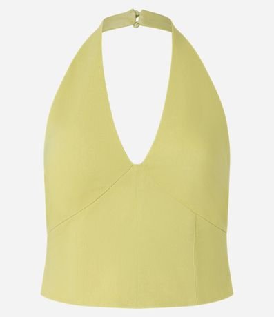 Blusa Corta en Bengalina Frente Única 6